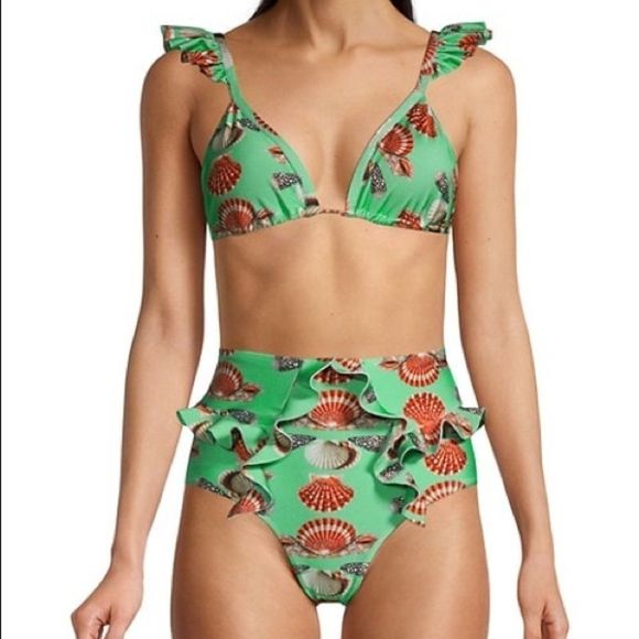 PatBO Seashell Ruffle Bikini - Picture 7 of 17